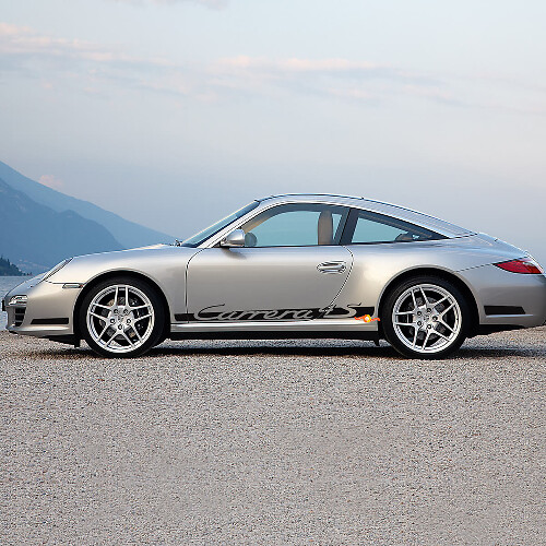 Zijrockerpaneel Racing Stripes Decal Sticker voor Porsche Carrera 4S stijl 3
