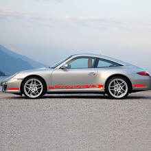 Zijschort Racing Strepen Decal Sticker 4 voor Porsche Carrera 4S 3