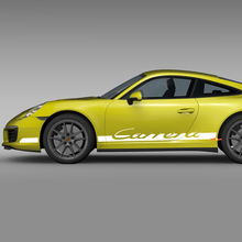 Zijrockerpaneel Racing Strepen Decal Sticker voor Porsche Carrera S
 3
