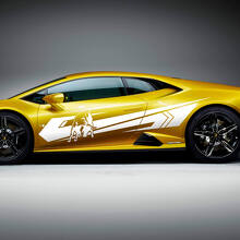 Bull Side Stripes Graphics Racing Vinyl Decal Sticker Graphics voor Lamborghini Huracan Evo 2
