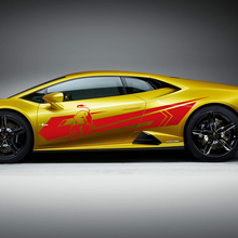 Zijstrepen Graphics Racing Vinyl Decal Sticker Graphics voor Lamborghini Huracan Evo
 3