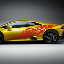 Zijkant Tribal Strepen Grafische Race Vinyl Sticker Grafische voor Lamborghini Huracan Evo
 3