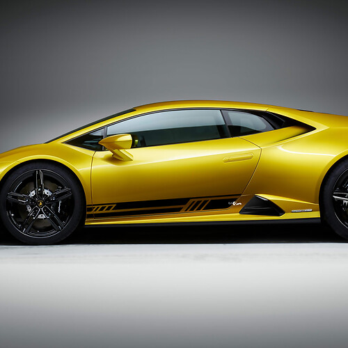 Zijrockerpaneelstrepen Grafische Race Vinyl Sticker Grafische voor Lamborghini Huracan Evo
 1