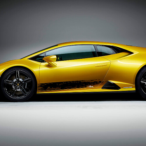 Vinyl Decal Kit met Versleten Zijstrepen voor Lamborghini Huracan Evo