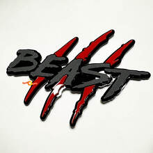 Beast Claw Scratch Spatbord 3D Badge Embleem_2