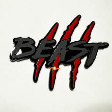 Beast Claw Scratch Spatbord 3D Badge Embleem_3
