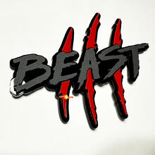 Beast Claw Scratch Spatbord 3D Badge Embleem_6