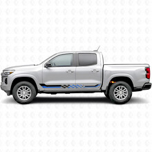 Geruite Racing Deur- & Dorpel Vinyl Strepen voor Chevrolet Colorado 3e Gen 2023-2026_3