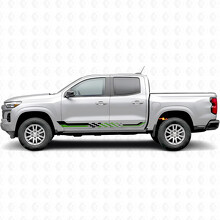 Geruite Racing Deur- & Dorpel Vinyl Strepen voor Chevrolet Colorado 3e Gen 2023-2026_4
