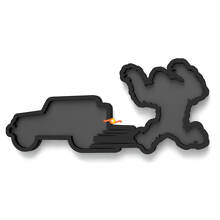 Yeti Sasquatch Jeep Spatbordembleem 3D-badge
 5