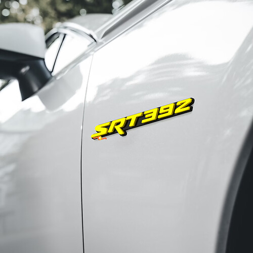 2x SRT 392 Spatbord Badge Embleem 3D Badge HEMI
