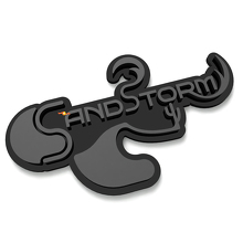 SandStorm Spatbord Achterklep Badge Embleem 3D Badge 4