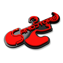 SandStorm Spatbord Achterklep Badge Embleem 3D Badge 5
