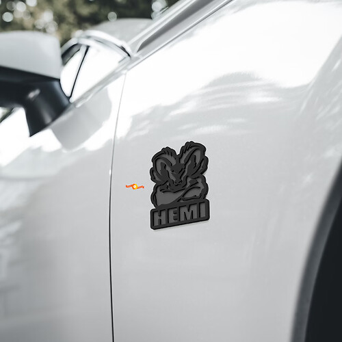Hemi Ram Spier Fender Embleem 3D Badge
