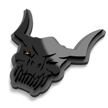 Schedel Monster Achterklep Spatbord Embleem 3D Badge
 2
