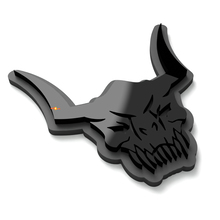 Schedel Monster Achterklep Spatbord Embleem 3D Badge
 5