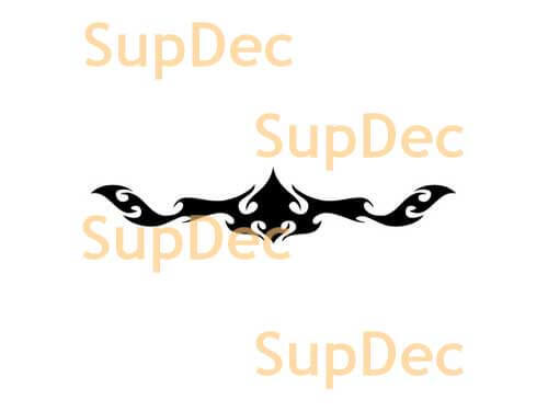 Tribal Stijl Vlammen Flow Vinyl Decal Voor Auto's