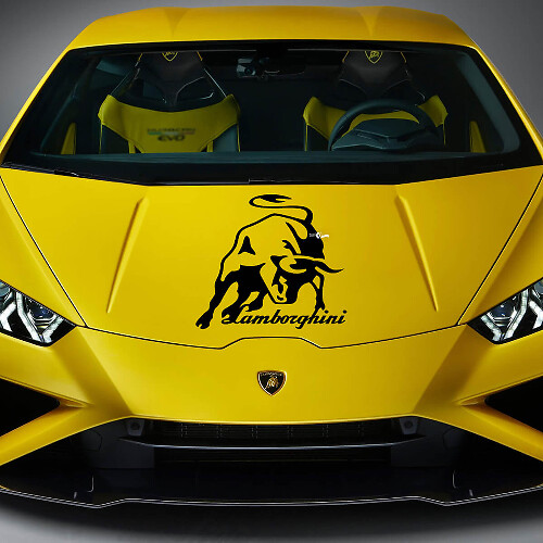 Motorkap Stier Logo Grafieken Racemotief Vinyl Decal Sticker Grafieken voor Lamborghini Huracan Evo