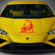 Motorkap Stier Logo Grafieken Racemotief Vinyl Decal Sticker Grafieken voor Lamborghini Huracan Evo 3