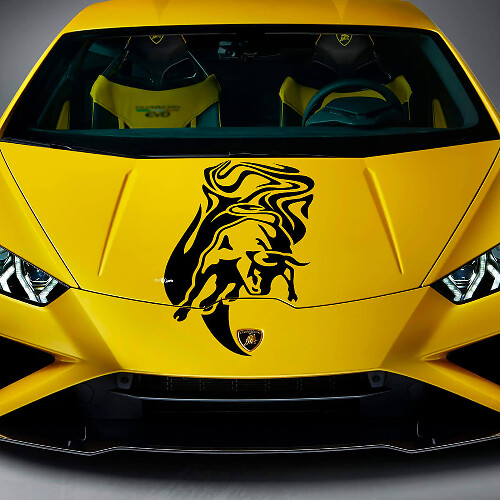 Motorkap Stier Graphics Racing Vinyl Decal Sticker Graphics voor Lamborghini Huracan Evo