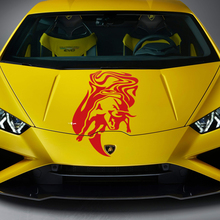 Motorkap Bull Graphics Racing Vinyl Sticker Grafische stickers voor Lamborghini Huracan Evo
 3