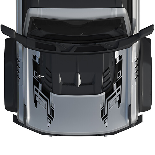 Motorkap Bronco Raptor Wrap Graphics Decal Sticker voor Ford Bronco
 1