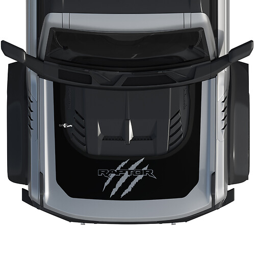 Motorkap Bronco Raptor Scratch Claws Wrap Graphics Decal Sticker voor Ford Bronco