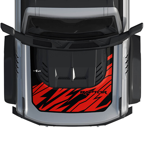 Motorkap Bronco Raptor Wrap Graphics Decal Sticker voor Ford Bronco 2 kleuren 2