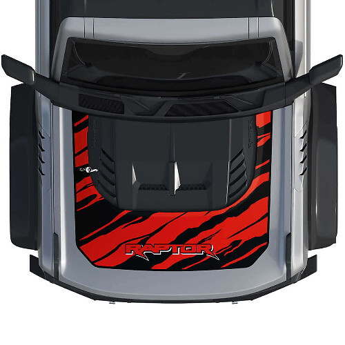 Motorkap Wrap Graphics Decal Sticker 3 voor Ford Bronco Raptor stijl 3