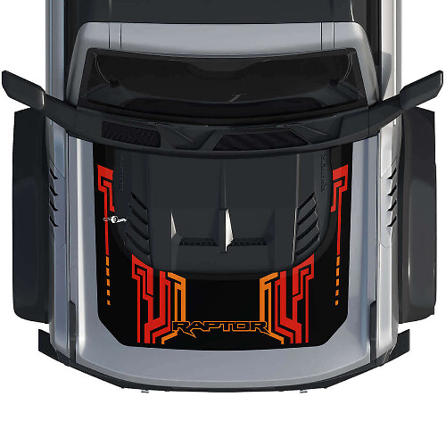 Motorkap Wrap Graphics Decal Stickers 4 voor Ford Bronco Raptor