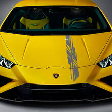 Motorkap Ontwerp Streep Racing Vinyl Decal Sticker Grafiek 3 voor Lamborghini Huracan Evo 2