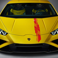 Motorkap Ontwerp Streep Racing Vinyl Sticker Grafische voor Lamborghini Huracan Evo 2
 3