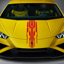 Motorkap Ontwerp Streep Racing Vinyl Sticker Grafische voor Lamborghini Huracan Evo 2
 3