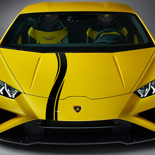 Motorkap Geruite Streep Race Vinyl Sticker Grafische voor Lamborghini Huracan Evo
 1