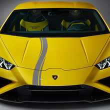 Motorkap Geruite Streep Race Vinyl Sticker Grafische voor Lamborghini Huracan Evo
 2