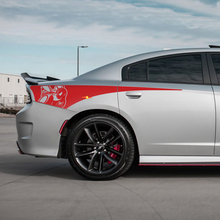 IJzeren Scat Pack Achterste Kwartaal Zijstreep Vinyl Decal Sticker voor Dodge Charger
 3