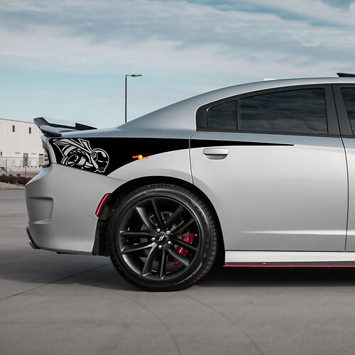 IJzeren Bij Scat Pack Achterste Kwartaal Zijstreep Vinyl Decal Sticker voor Dodge Charger