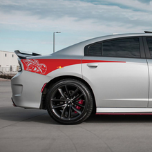 IJzeren Bij Scat Pack Achterste Kwartaal Zijstreep Vinyl Decal Sticker voor Dodge Charger
 3