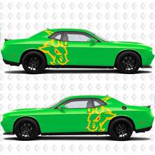 Zij Angry Hell Goat Decals Stickers voor Dodge Challenger of Charger
 2