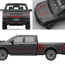 Aangepaste Lettering Complete Kit Vinyl Stickers voor Dodge Ram Power Wagon_2
