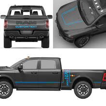 Aangepaste Lettering Complete Kit Vinyl Stickers voor Dodge Ram Power Wagon_3