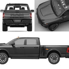 Aangepaste Lettering Complete Kit Vinyl Stickers voor Dodge Ram Power Wagon_4