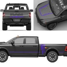 Aangepaste Lettering Complete Kit Vinyl Stickers voor Dodge Ram Power Wagon_7