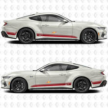 Shelby Zijrockerpaneeldeurstreep Race-decals Stickers voor Ford Mustang
 2