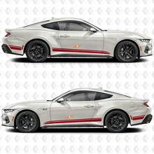 Racing Style Zijstrepen Vinyl Stickers voor Musclecar Musclecarmodel_2
