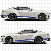 Racing Style Zijstrepen Vinyl Stickers voor Musclecar Musclecarmodel_3