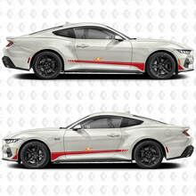 GT Zijrockerpaneel Deur Streep Racing Decals Stickers voor Musclecar Musclecarmodel
 2