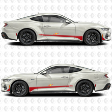 GT Zijrockerpaneel Deur Streep Racing Decals Stickers voor Ford Mustang
 2