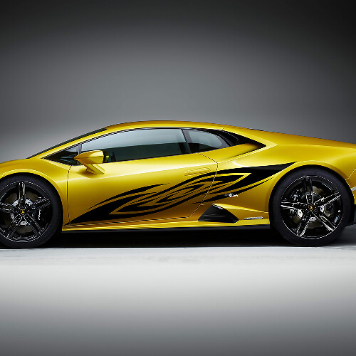 Zijdelingse Race Graphics Vinyl Sticker Grafische voor Lamborghini Huracan Evo
 1