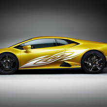 Zijdelingse Race Graphics Vinyl Sticker Grafische voor Lamborghini Huracan Evo
 2